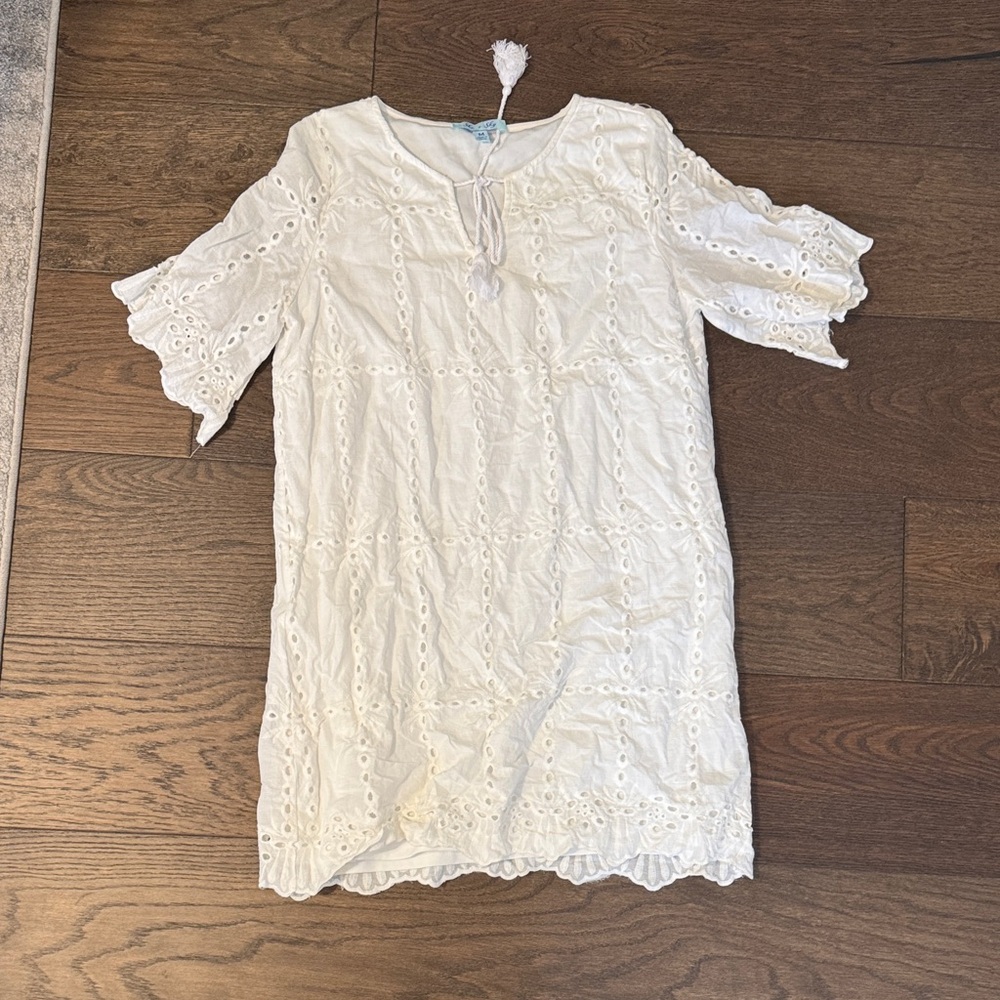 She + Sky White Eyelet Dress